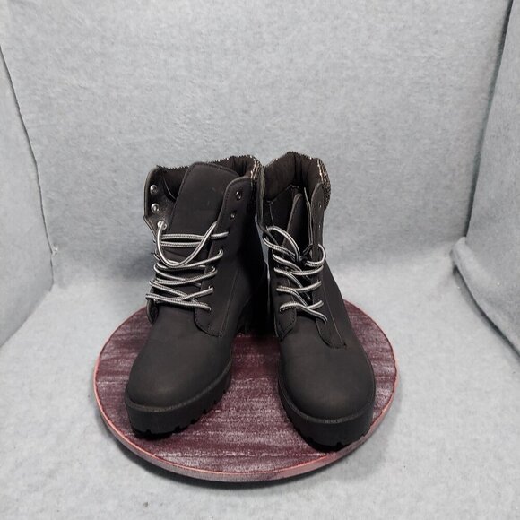 Rouge Helium Boots Women’s Color Black Size 8 Lace Up Strass Up - Picture 1 of 10
